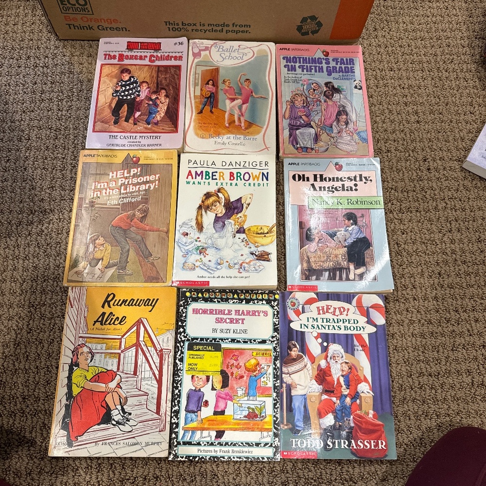 Assortment of children’s books Vintage 1990s